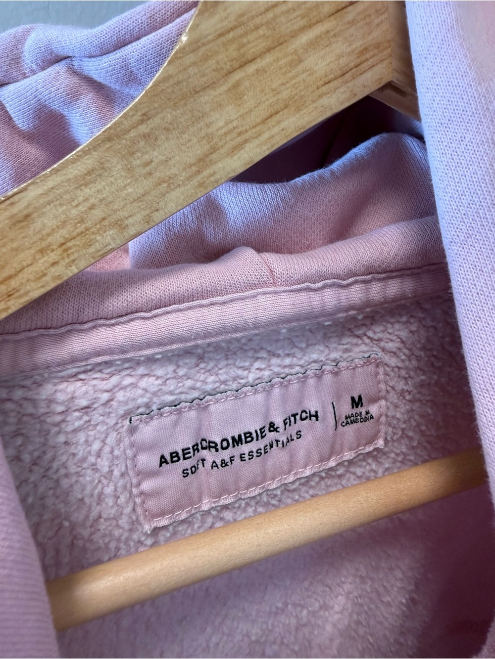Abercrombie & Fitch Light Pink Pullover Hoodie - Picture 2 of 3